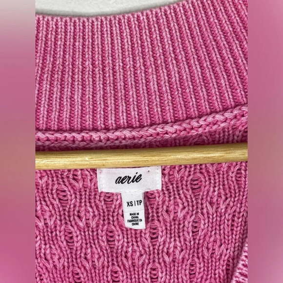 Aerie Chunky Cableknit Oversized Knit Sweater - Picture 5 of 7